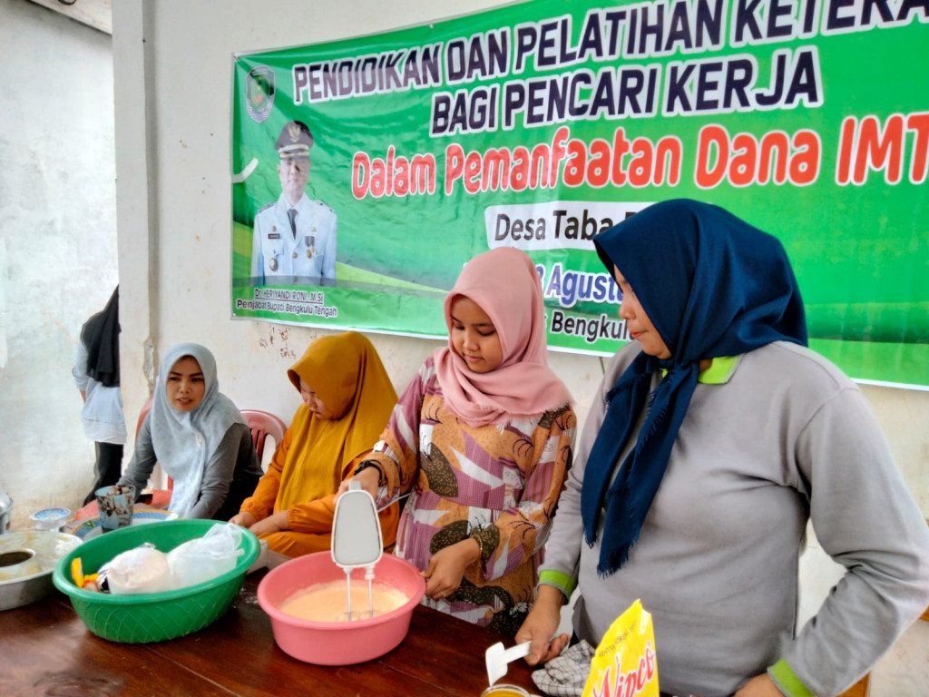 Disnakertrans  Gelar Pelatihan Bagi Pencari Kerja di Bengkulu Tengah