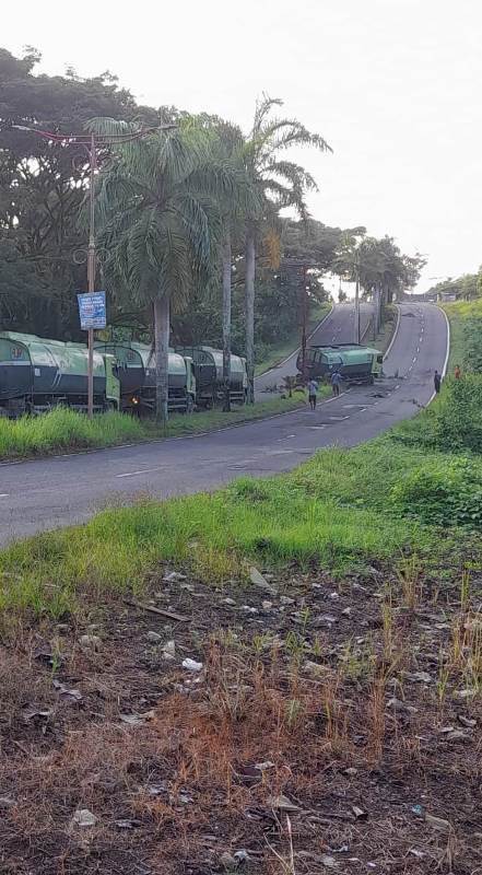 Truk Bermuatan CPO 20 Ton  Nyaris Terguling di Kota Tais