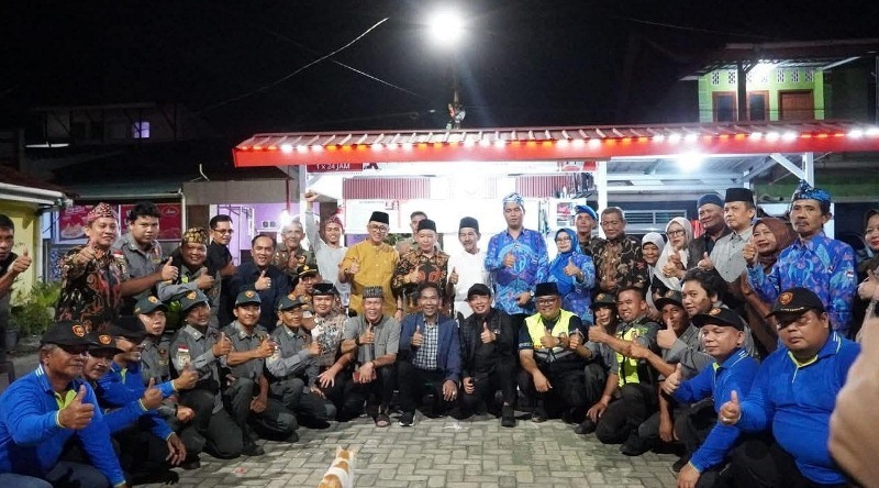 Walikota dan Sekjen Ombudsman RI  Hadiri  Sapa Linmas di Pos Kamling  Lingkar Timur