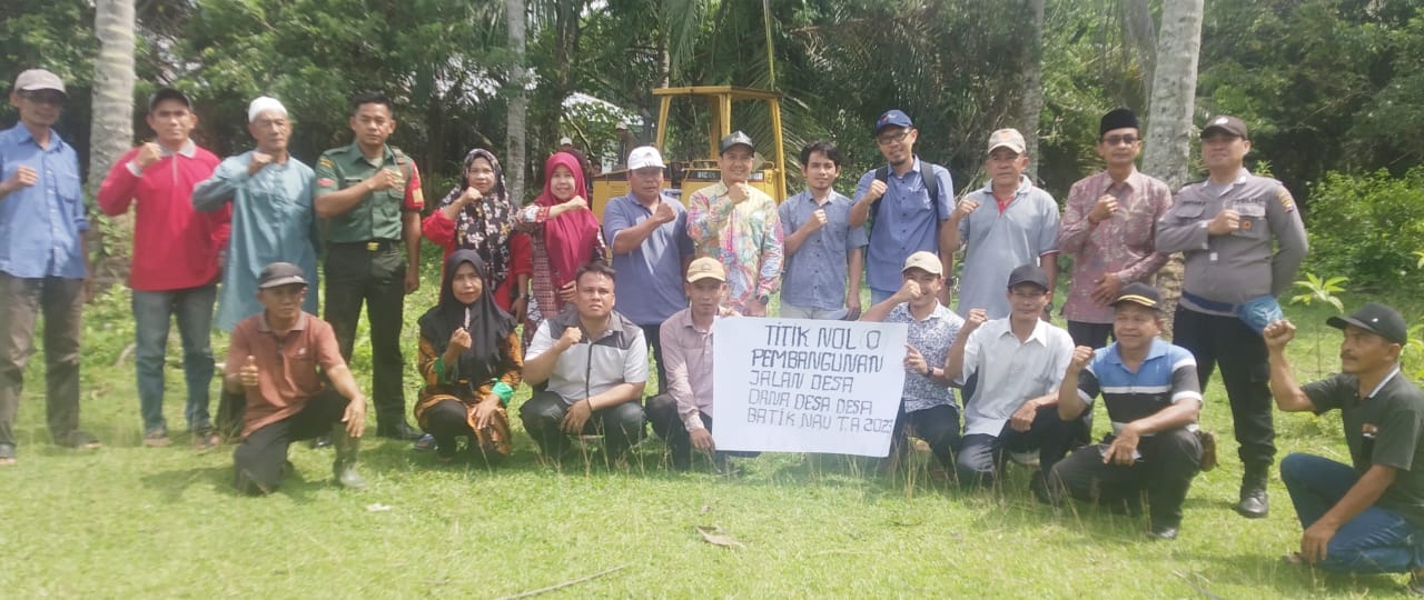 Desa Batik Nau Buka Badan Jalan, Lakukan Titik Nol