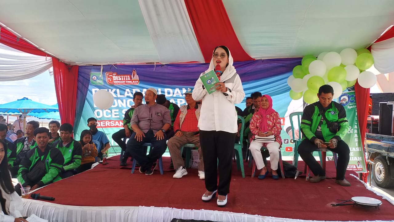Kampanye Hari Terakhir, Calon Anggota DPD RI, Destita Khairilisani Disukai Masyarakat Kota Bengkulu