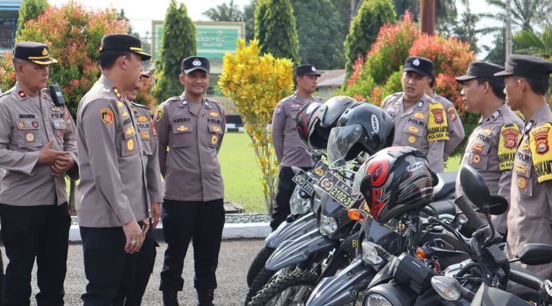 Kendaraan Dinas Polres Bengkulu Selatan Diperiksa