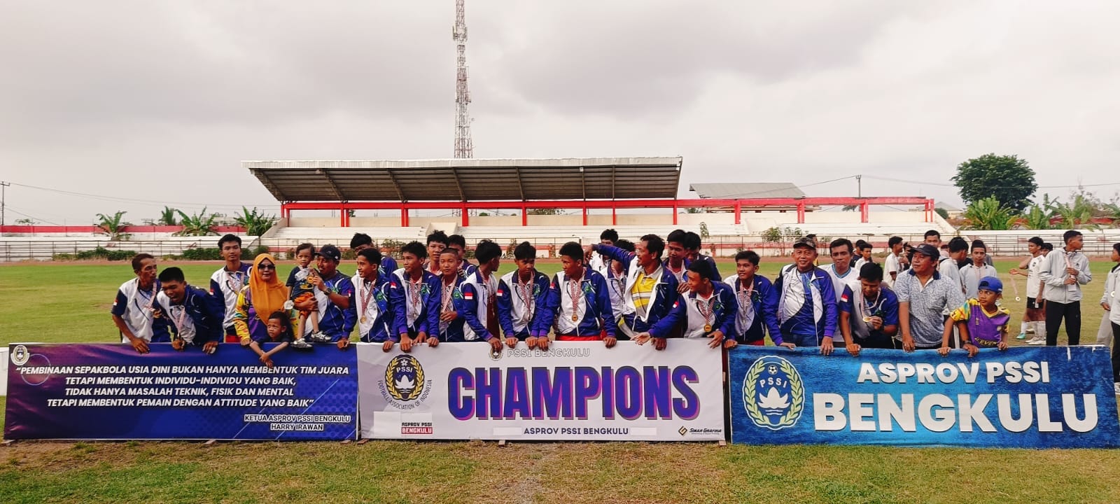 Tim Popda Kota Bengkulu Juara Sepak Bola Kalahkan Tim Popda Bengkulu Utara