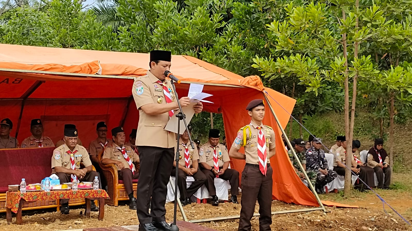  Serahkan Penghargaan, Wakil Walikota Bengkulu Buka Lomba Regu Penggalang Tingkat III