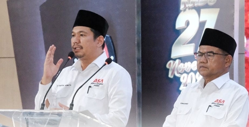 Arie Septia- Sumarno Sukses Sampaikan Visi Misi Dalam Debat Publik Pilkada Bengkulu Utara 