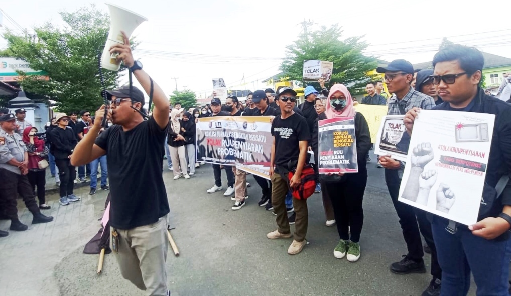 Koalisi Jurnalis Bengkulu Bersatu Menolak RUU Penyiaran yang Mengancam Kebebasan Pers dan HAM