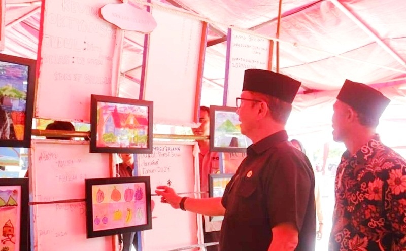 Hasil karya Seniman Sekolah Dipamerkan di Kabupaten Seluma