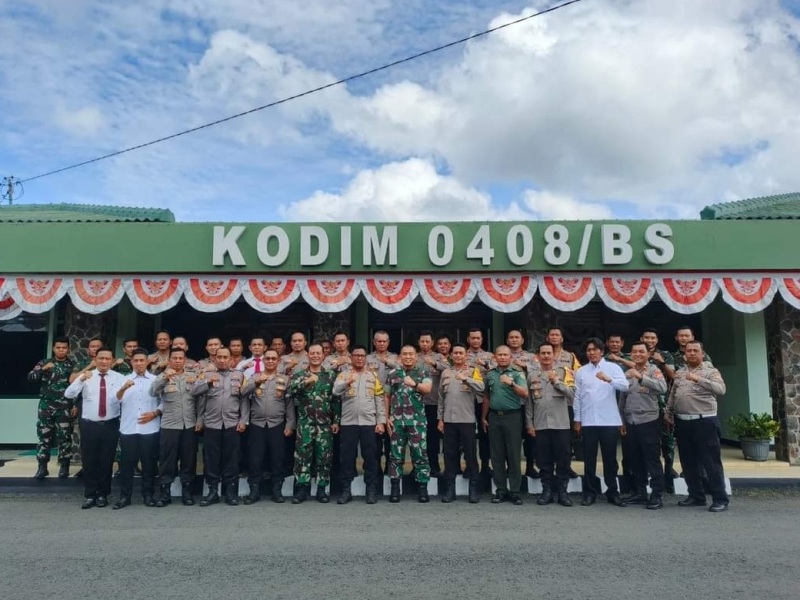 Kajari  dan Kapolres  Datangi Kodim 0408 Bengkulu Selatan