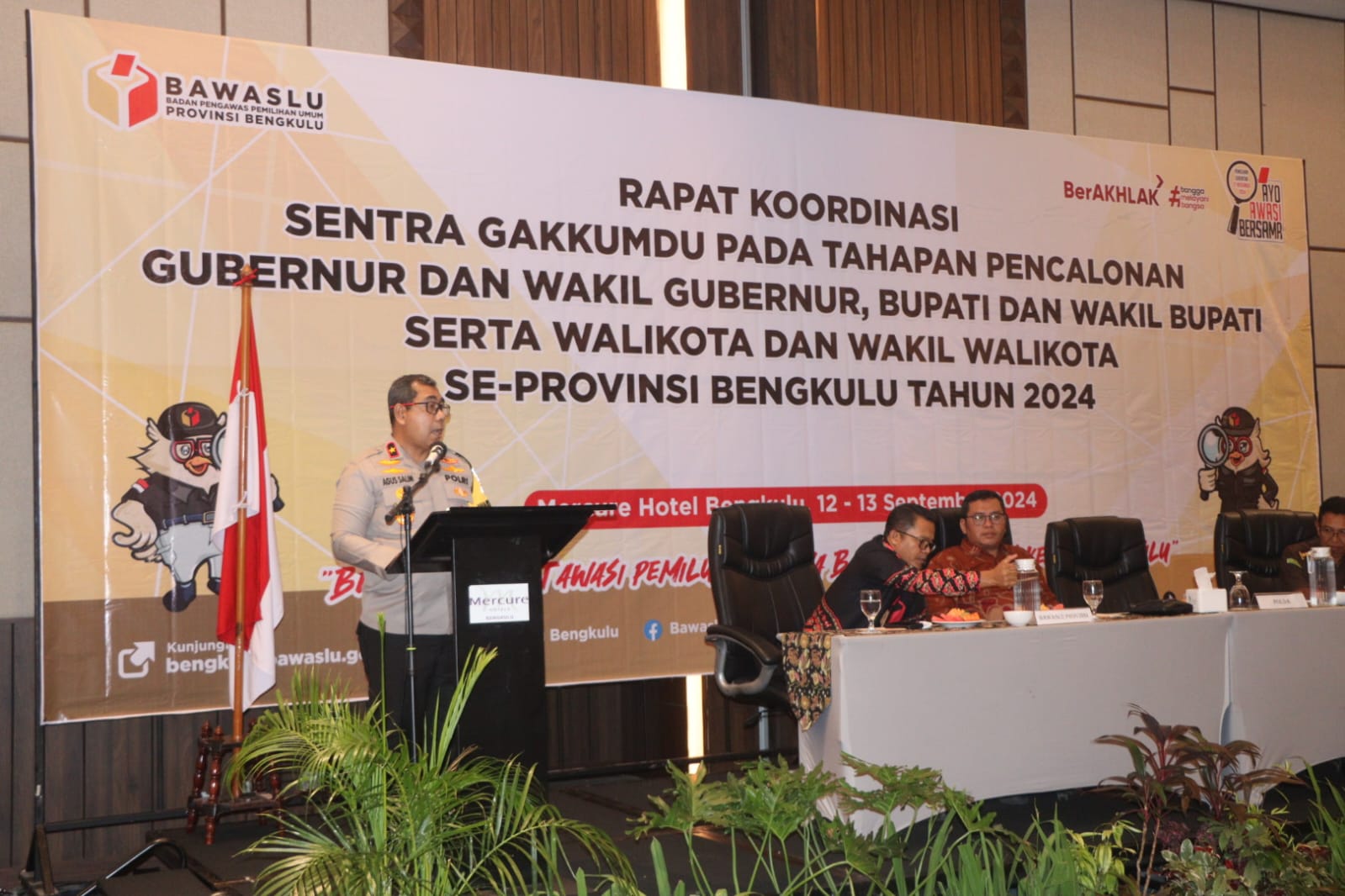 Wakapolda Tegaskan Bahwa Sinergi Semua Pihak Penting Untuk Pilkada 2024 di Bengkulu Damai