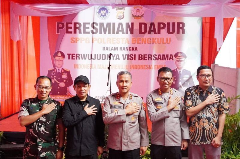  Walikota Bengkulu Hadiri Peresmian Dapur SPPG Polresta