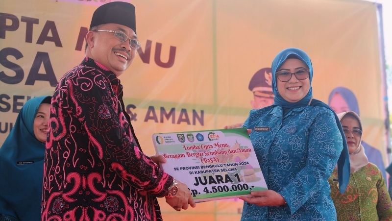  Bengkulu Tengah  Raih Juara 1 Lomba Cipta   Menu  B2SA 2024 Tingkat Provinsi Bengkulu