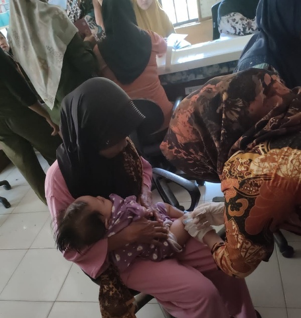 Pemdes Padang Pandan Lakukan Ini Untuk Anak dan Ibu Hamil Serta Menyusui