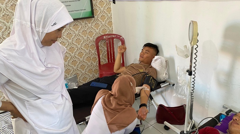 Humas Polres Bengkulu Selatan Gelar Donor Darah