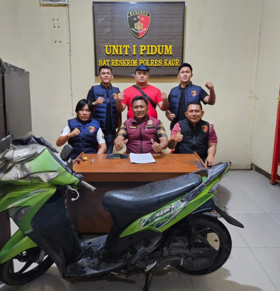 Bergerak Cepat, Satreskrim Polres Kaur Mengamankan Dua Terduga Tindak Pidana Curanmor