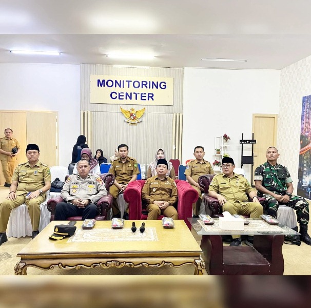 Zoom Meeting, Walikota dan Rombongan Ikuti Rakor Pengendalian Inflasi