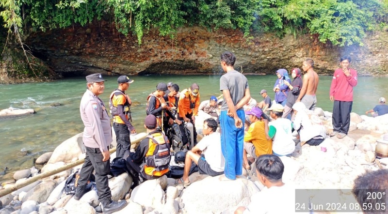 Saat Tenggelam di Sungai Nasal, Pemuda Desa Air Pahlawan Ditemukan Meninggal