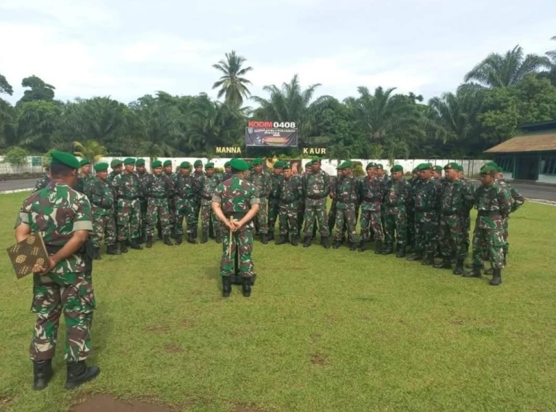 Harus Siap Bertugas, Kodim 0408 Bengkulu Selatan - Kaur Gelar Apel Siaga Pilkada 2024