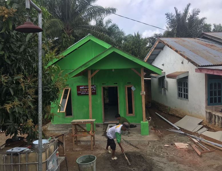 Pembangunan Rumah Rohani Kembang Ayun Bengkulu Selatan Hampir Selesai