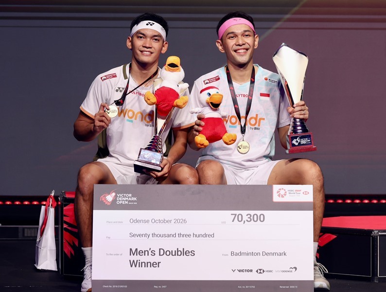 Tebus Kekalahan, Fajar/Fikri Juara Denmark Open 2026 