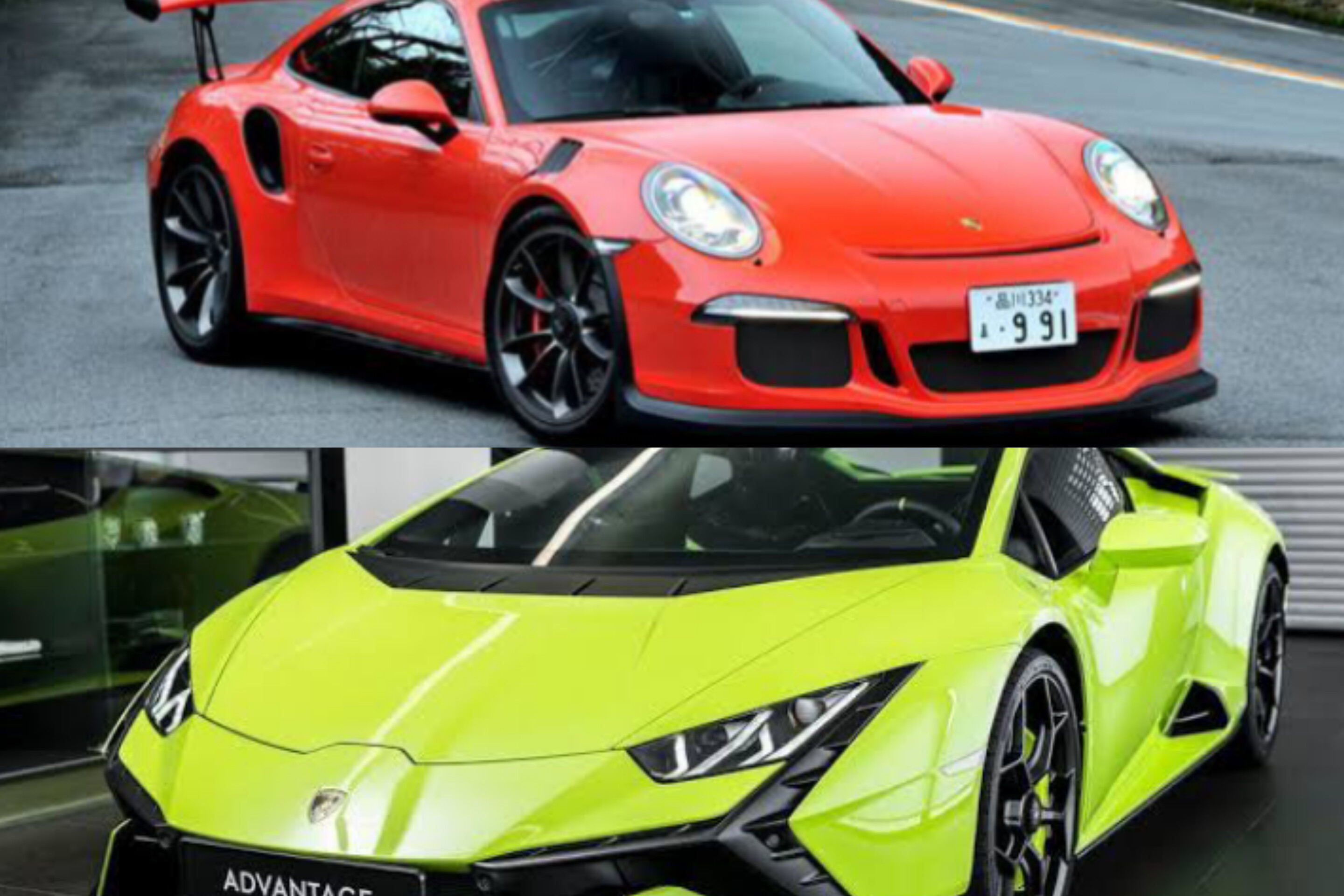 Persaingan Mobil Sport Terbaru Antara Porsche 911 GT3 RS vs Lamborghini Huracan Tecnica