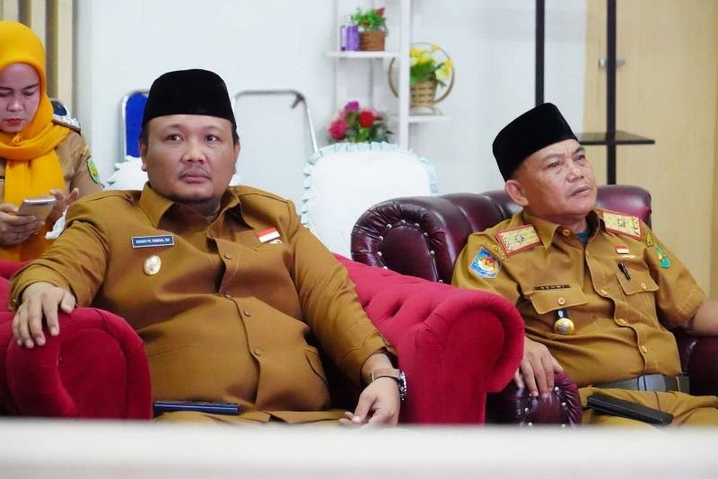 Wakil Walikota Bengkulu Ikuti Rakor Pengendalian Inflasi  Daerah Bersama Kementerian Via Zoom