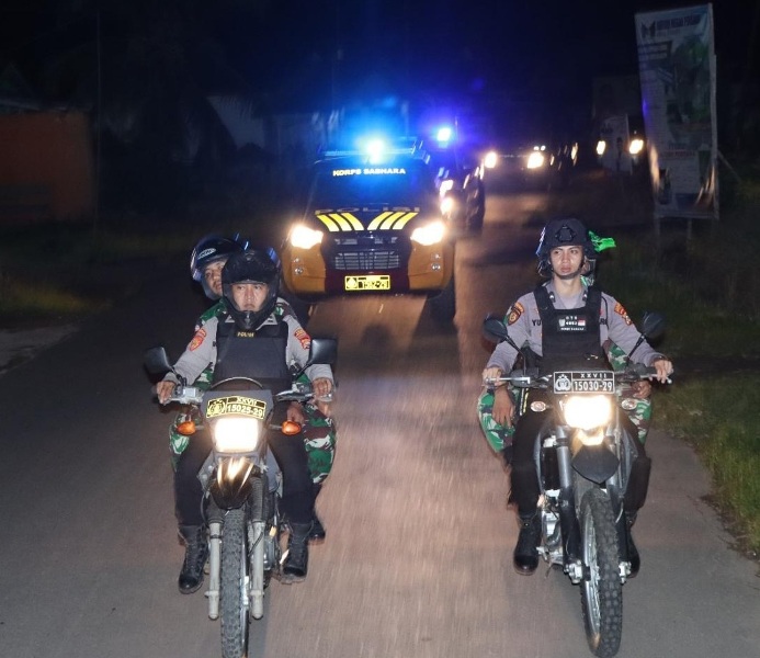 Demi Keamanan Bersama, Polres Bengkulu Utara Laksanakan   Patroli Sinergitas Blue Sky Patrol
