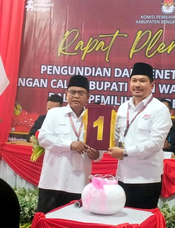 Ini Makna Nomor Urut 1 Bagi Paslon Arie Septia Adinata -Sumarno