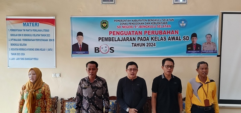 Dinas Pendidikan dan Kebudayaan  Bengkulu Selatan Dukung Program SDN 95 Sebilo 