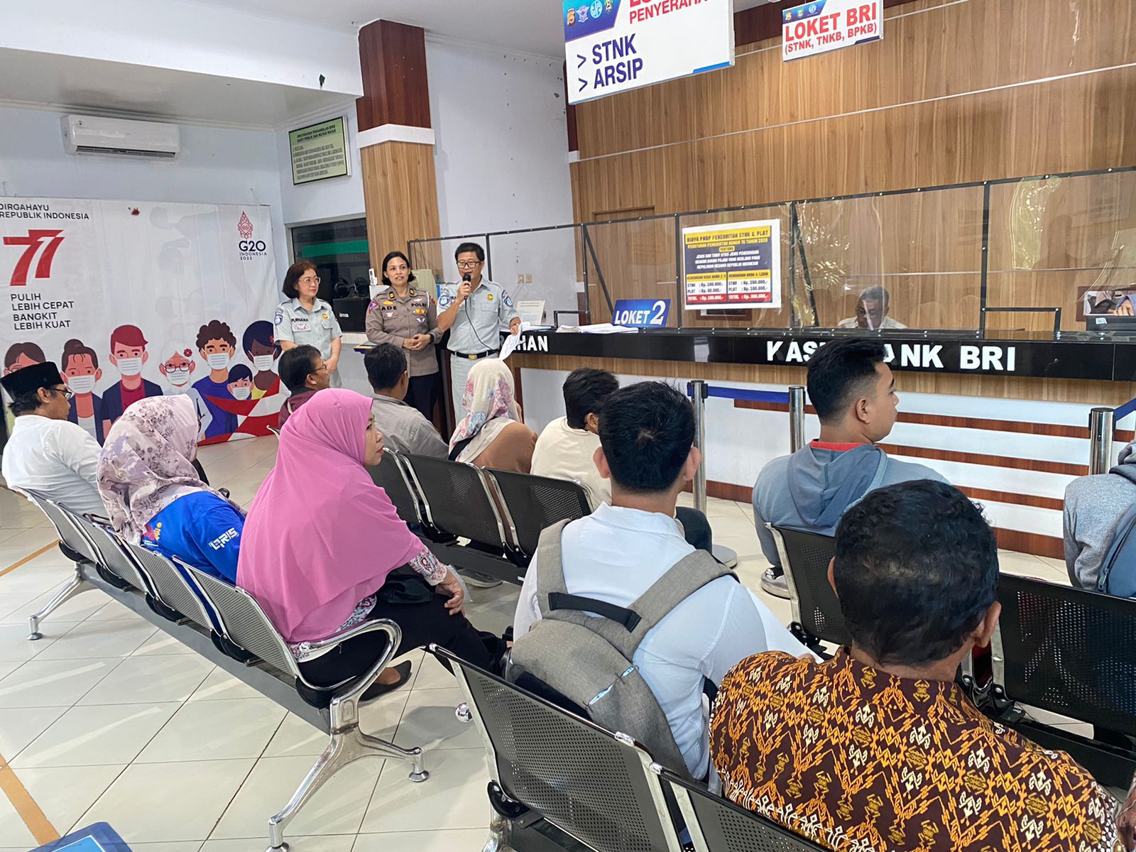 PT Jasa Raharja Bengkulu Sosialisasi Cegah Korban Laka Lantas di Kantor Samsat Kota Bengkulu