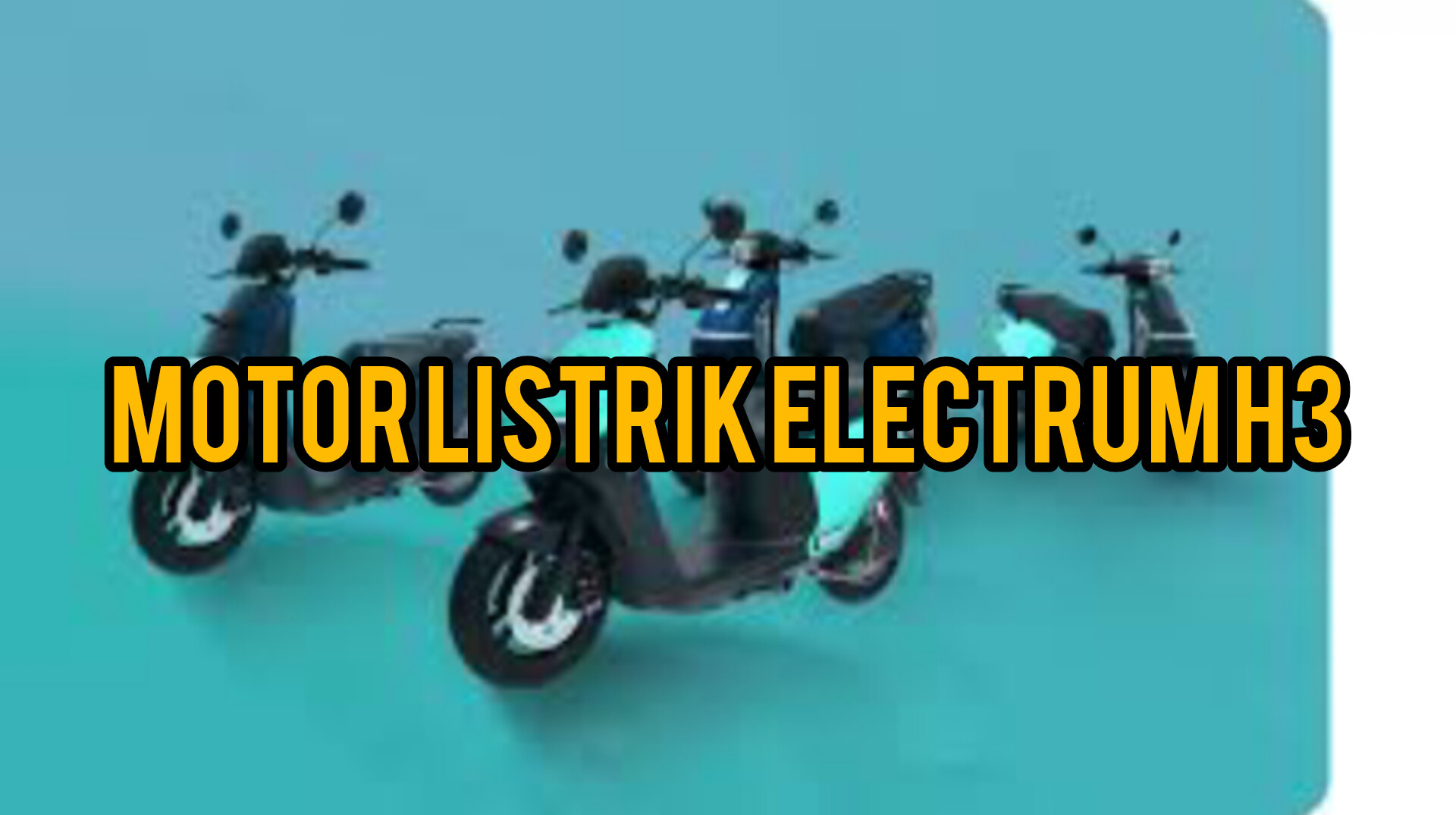 Meluncur Lagi! Motor Listrik Electrum H3 Resmi Dirilis, Harga Mulai Rp 14 Jutaan