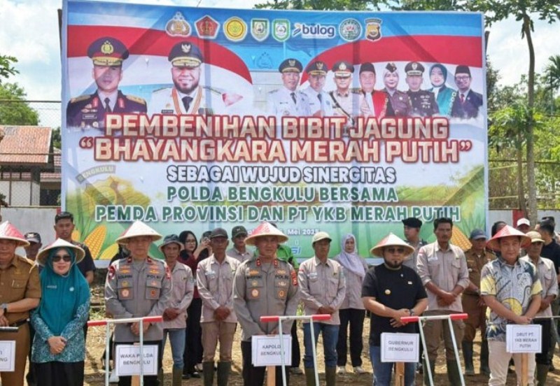 Jadi Inspirasi untuk Warga, Polda Dukung Ketahanan Pangan di Provinsi Bengkulu