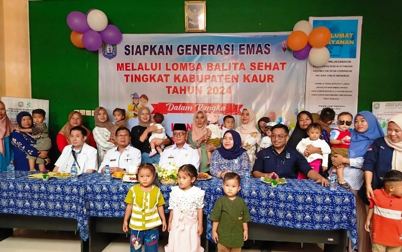 Dinas Kesehatan Kaur Sambut Hari Kesehatan Nasional, Bupati Buka Lomba Balita Sehat