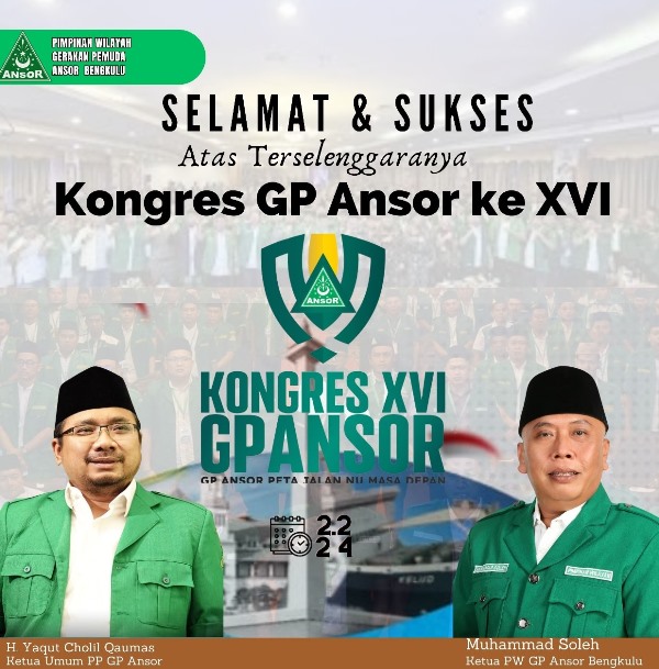  Kongres XVI GP Ansor di Atas KM Kelud, Muhamad Soleh : Ansor Ingin Mempertebal Posisinya Dikancah Peradaban