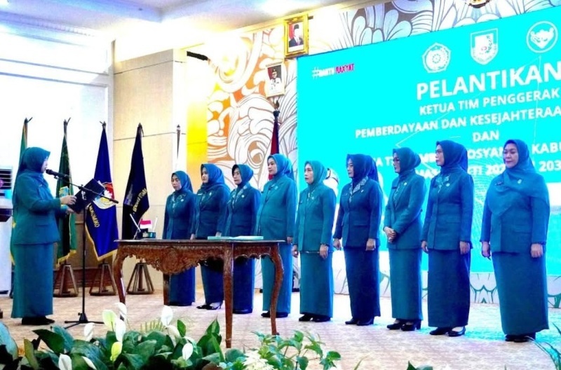 Usai Dilantik jadi Ketua TP PKK,  dr Mega Ayu Variza Siap Jalankan Tugas 