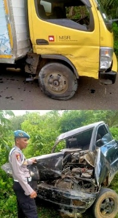 Pick Up Toyota Kijang Hancur,Laka Lantas Jalur Urai-Bintunan