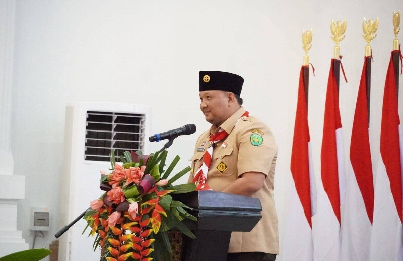 Hari Pramuka, Wakil Walikota Bengkulu  Pimpin Tri Satya dan Dasa Darma Pramuka