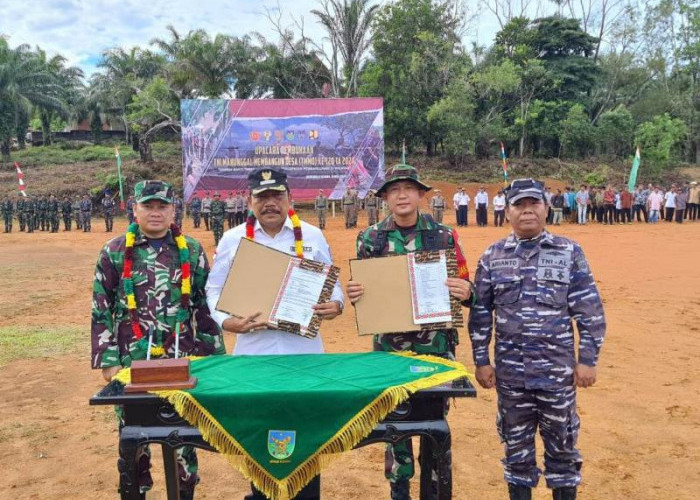 TNI  Manunggal Membangun Desa  Bengkulu Utara Digelar di Bukit Tinggi
