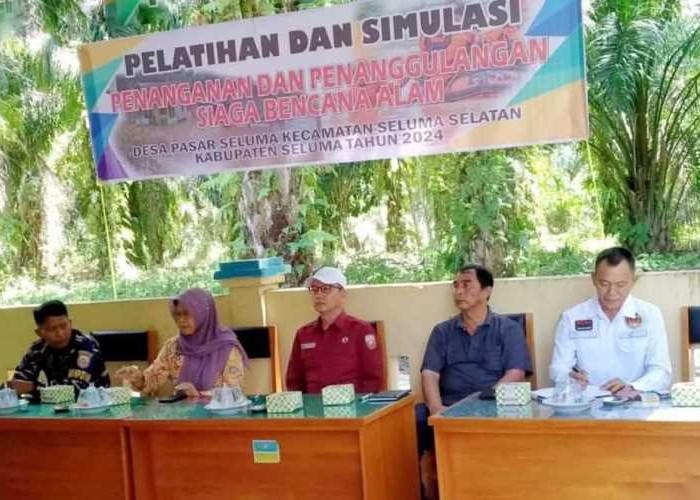  Warga Desa Pasar Seluma Dilatih Penanggulangan Siaga Bencana