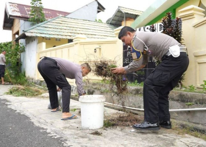  Masjid Al Fattah Dibersihkan Sat PJR Ditlantas Polda Bengkulu
