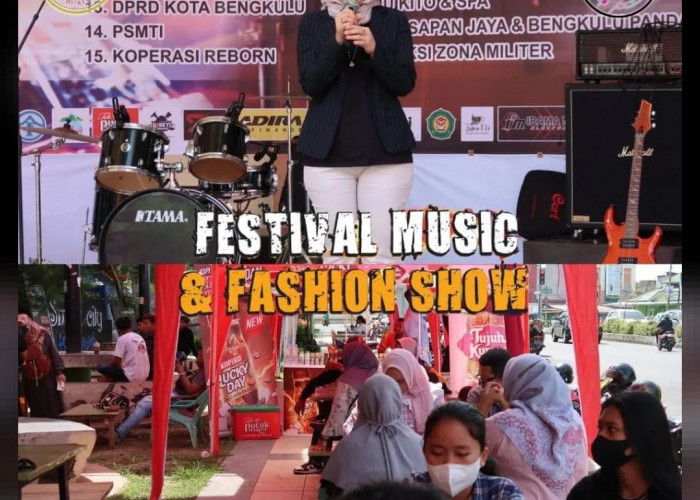 Pojok Simpang Lima Bengkulu Gelar Festival Musik dan Fashion