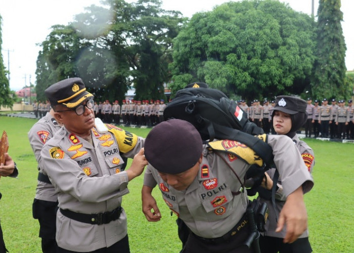 Ratusan Personel Disiapkan Polres Bengkulu Selatan Demi Pengamanan Pemilu 2024