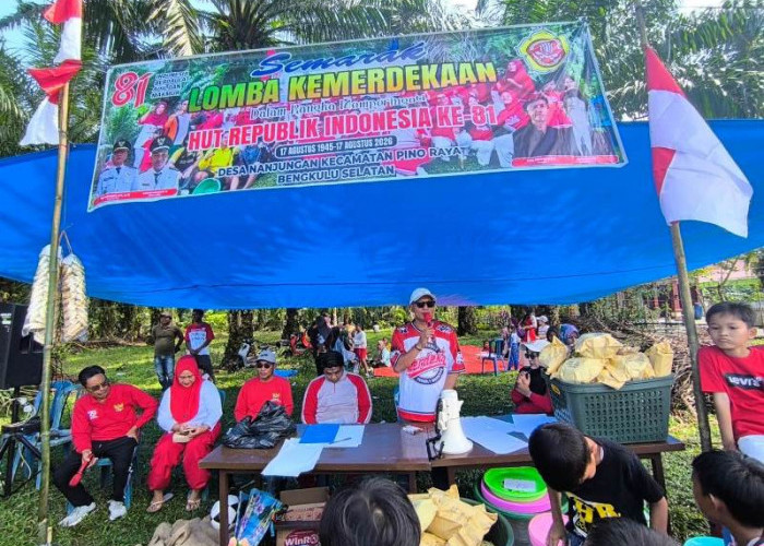 Meriahkan HUT ke- 81 Kemerdekaan RI, Pemdes Nanjungan Gelar Bermacam Perlombaan, Warga Antusias