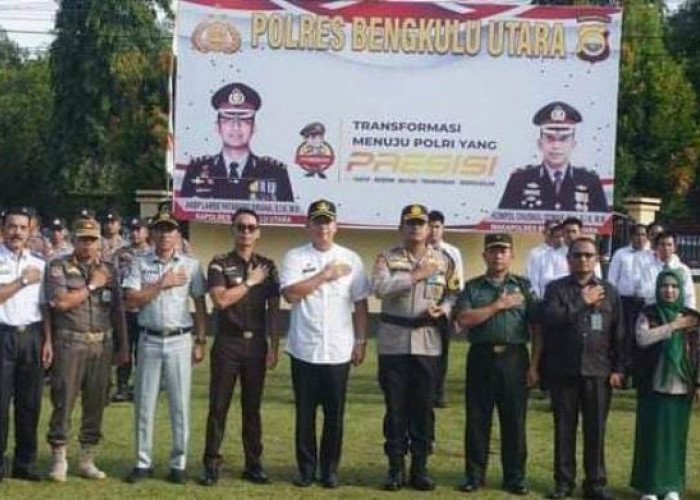 Ciptakan Suasana Aman, Polres Bengkulu Utara Laksanakan Apel Gelar   Pasukan Operasi Ketupat Nala