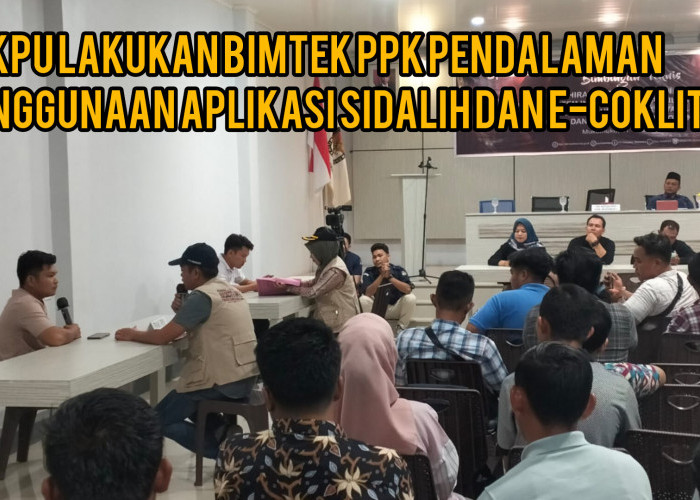 KPU Mukomuko Buka Bimtek Penggunaan Sidalih dan E Coklit, PPK Se Kabupaten Ikut