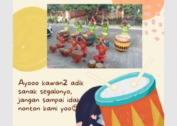 Semarakkan Tabut 2023, TK Machita Kota Bengkulu Tampilkan Musik Dol