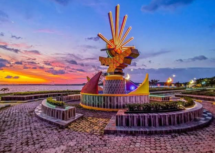 Keindahan Sunset Wisata Taman Aisa Kota Parepare, Wisata Baru Cocok Dikunjungi Saat Sore Hari