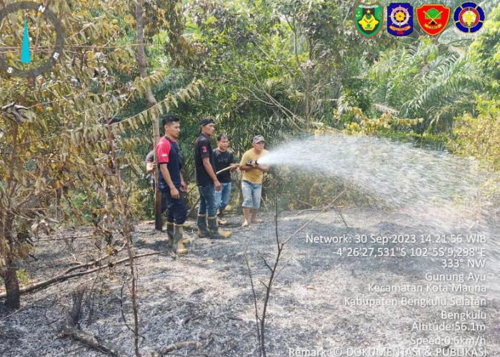 Meski Sudah Diingatkan,  Kebakaran Lahan Masih Terjadi di Bengkulu Selatan
