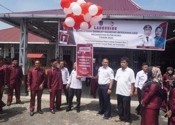 Pertama, Diresmikan Asisten 1 Bengkulu Utara,  Launching BUMDesma LKD di Putri Hijau Sukses
