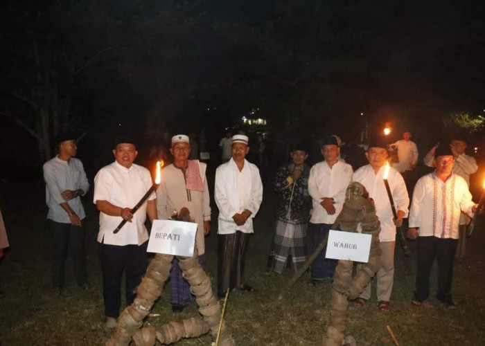 Meriahnya, Bupati Seluma Nyalakan Gunung Api, Festival Tujuh Likur  Bakal jadi Tradisi Tahunan