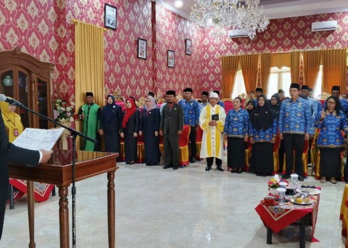 44 Orang Pejabat  Bengkulu Utara Dilantik Sekda Fitriansyah